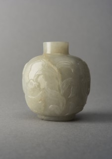 Jade snuff bottle, China, Qing dynasty, 1644-1911. Creator: Unknown.