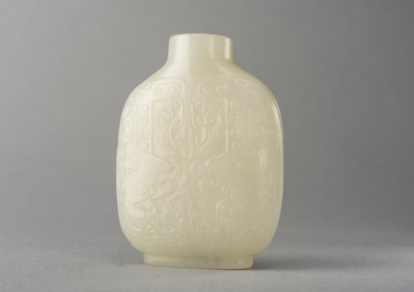 Jade snuff bottle , China, Qing dynasty, 1644-1911. Creator: Unknown.