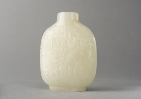 Jade snuff bottle , China, Qing dynasty, 1644-1911. Creator: Unknown.