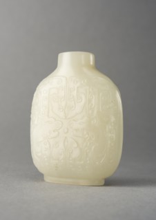 Jade snuff bottle , China, Qing dynasty, 1644-1911. Creator: Unknown.