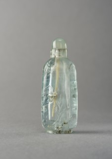 Aquamarine snuff bottle, China, Qing dynasty, 1644-1911. Creator: Unknown.