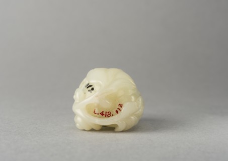 Jade snuff bottle, China, Qing dynasty, 1644-1911. Creator: Unknown.