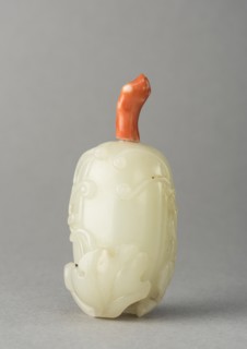 Jade snuff bottle, China, Qing dynasty, 1644-1911. Creator: Unknown.