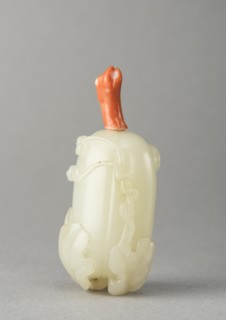 Jade snuff bottle, China, Qing dynasty, 1644-1911. Creator: Unknown.