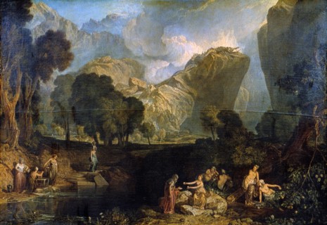 'The Goddess of Discord Choosing the Apple of Contention in the Garden of the Hesperides', 1806. Artist: JMW Turner