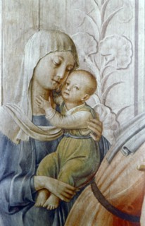 'St Laurence giving alms to the Poor' (detail), mid 15th century. Artist: Fra Angelico