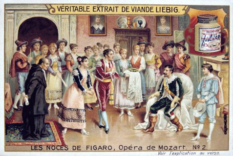 Scene from Mozart's opera The Marriage of Figaro, 1786 (1905).  Artist: Anon