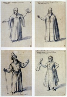 Costume design for classical figures, 16th century. Artist: Giuseppe Arcimboldi
