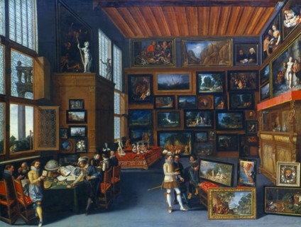'Cognoscenti in a Room hung with Pictures', c1620. Artist: Anon