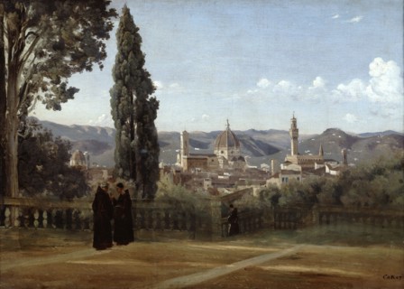 'Florence, View from the Boboli Gardens', 1835-1840. Artist: Jean-Baptiste-Camille Corot