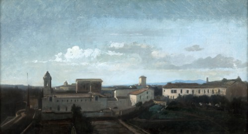 The Church of La Trinite des Monts, Rome, 19th century. Artist: Antoine Auguste Ernest Hebert