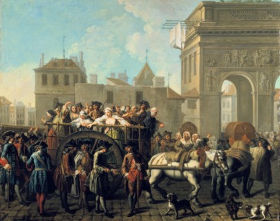 'Transport of Prostitutes to the Salpetriere', c1760-1770. Artist: Etienne Jeaurat