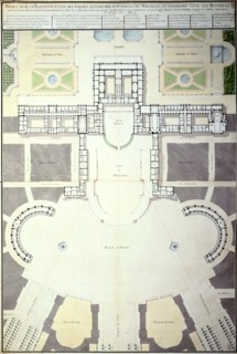 Plans for the transformation of Versailles, France, 1780. Artist: Unknown