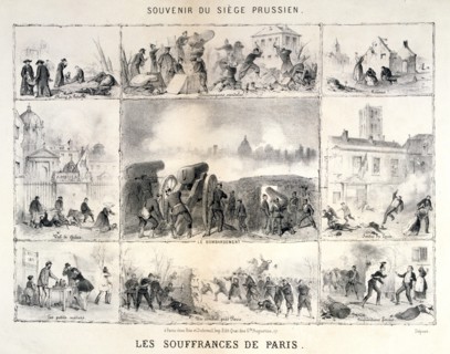 'Les Souffrances de Paris', 1870-1871. Artist: Anon
