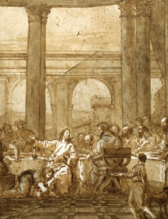 'Feast in the House of Simon', 18th/early 19th century. Artist: Giovanni Domenico Tiepolo