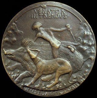 Medallion of Alfonso V Aragon, King of Naples and Sicily, 15th century. Artist: Pisanello