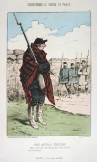 'Garde Nationale Sedentaire', Siege of Paris, 1870-1871. Artist: Anon