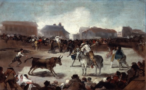 'A Village Bullfight', c1812-1814. Artist: Francisco Goya