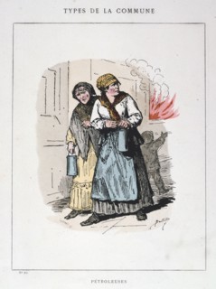 'Petroleuses', Paris Commune, 1871.  Artist: Anon