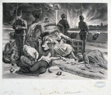 'La Justice Eternelle', Franco-Prussian war, 1870-1871.  Artist: Anon