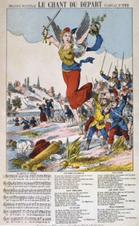 'Le Chant du Depart', song sheet, Franco-Prussian war, 1870-1871.  Artist: Anon