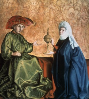 'King Solomon and the Queen of Sheba', 1435. Artist: Conrad Witz