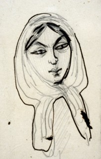 'Portrait of Jeanne Duval', mid 19th century. Artist: Charles Pierre Baudelaire