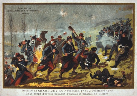 Battle of Champigny, Franco-Prussian war, 30th November-2nd December 1870. Artist: Unknown
