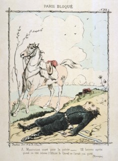 Paris besieged, 1870-1871.  Artist: Anon