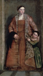 'Portrait of Countess Livia da Porto Thiene and her Daughter', c1551. Artist: Paolo Veronese