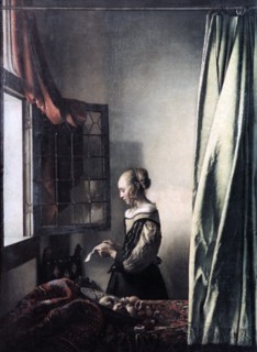 'Girl Reading a Letter at an Open Window', c1657. Artist: Jan Vermeer