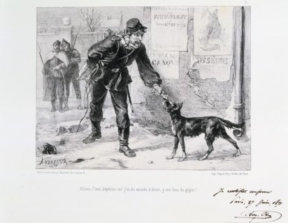 Siege of Paris, Franco-Prussian War, 1871.  Artist: Auguste Bry
