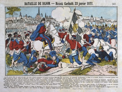 Battle of Dijon, Franco-Prussian War, 23rd January 1871. Artist: Anon