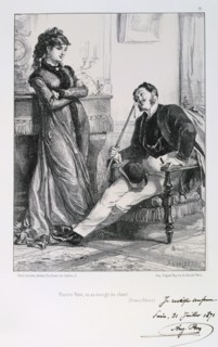 'Pauvre Nini, tu as mange du chien!', Siege of Paris, 1871.  Artist: Auguste Bry