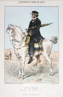 'Officier de Marine', Siege of Paris, 1870-1871. Artist: Anon