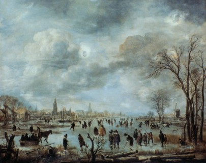 'River view in the winter', 17 century.  Artist: Aert van der Neer