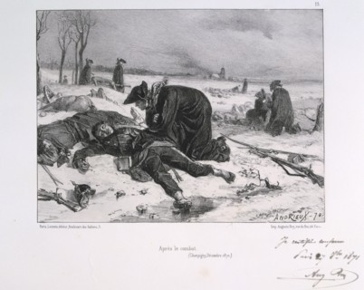 After the Battle of Champigny, Franco-Prussian War, 1870 (1871).  Artist: Auguste Bry