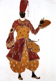 Eunuch costume design for the ballet Scheherazade, 1910. Artist: Leon Bakst