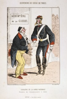 'Cavalerie de la Garde Nationale', Siege of Paris, 1870-1871 Artist: Anon