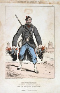 'Garde Mobile de la Seine', Siege of Paris, 1870-1871. Artist: Anon