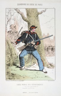 'Garde Mobile des Departements', Siege of Paris, 1870-1871. Artist: Anon