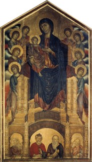 'The Madonna in Majesty' (Maestà), 1285-1286. Artist: Cimabue