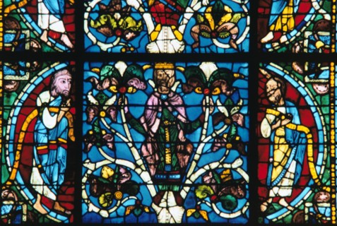 King Solomon, stained glass, Chartres Cathedral, France, 1145-1155. Artist: Unknown
