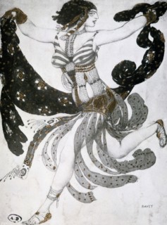 'Cleopatra', ballet costume design, 1909. Artist: Leon Bakst