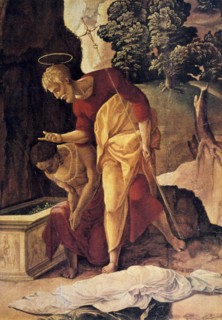 'The Apostle Philip Baptizing the Eunuch', detail, 16th century.  Artist: Jan van Scorel