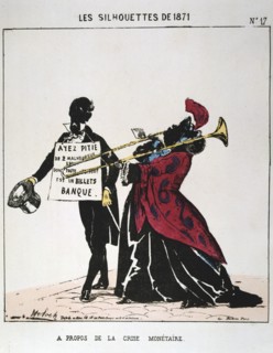 'A Propos de la Crise Monetaire', 1871. Artist: Moloch
