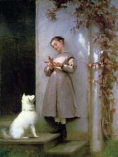 'Playmates', 1868. Artist: George Cochran Lambdin