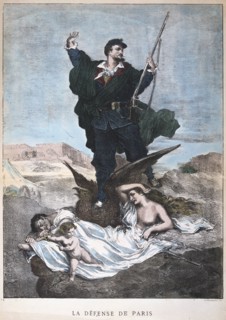 'La Defense de Paris', Franco-Prussian War, 1870-1871.  Artist: Anon