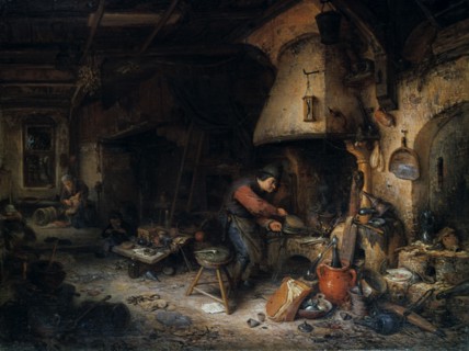 'An Alchemist,' 1661.  Artist: Adriaen van Ostade