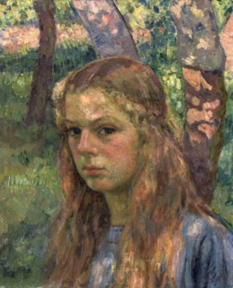 'Portrait of a Girl', 20th century.  Artist: Théo van Rysselberghe